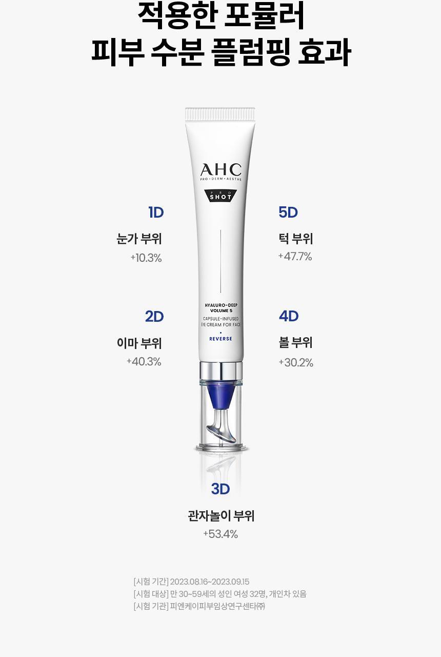 AHC - Pro Shot Hyaluro-Deep Volume 5 Eye Cream for Face 30ml + Serum 10ml