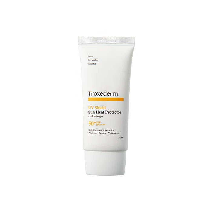 TROXEDERM UV Shield Sun Heat Protector, one complete 50ml tube.