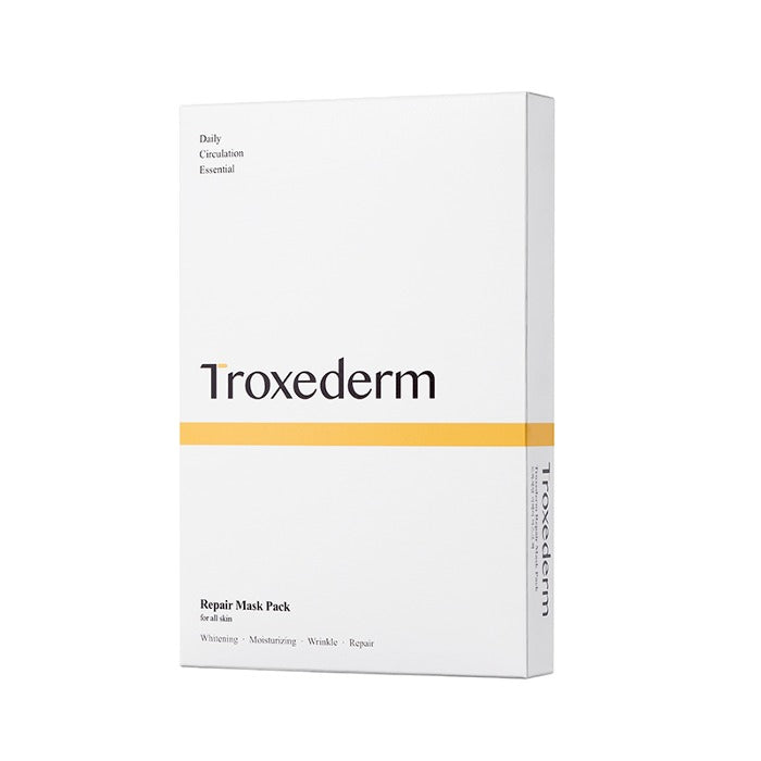 TROXEDERM Repair Mask Pack 5 Sheets exact sale-unit front.