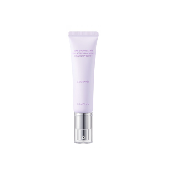 KLAVUU Ideal Actress Backstage Cream Lavender, original whole tube front; one selected 30ml shade.
