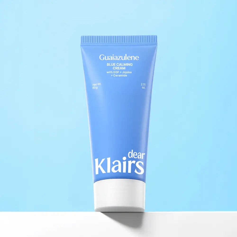 dear, Klairs Blue Calming Cream 60g, single blue tube.