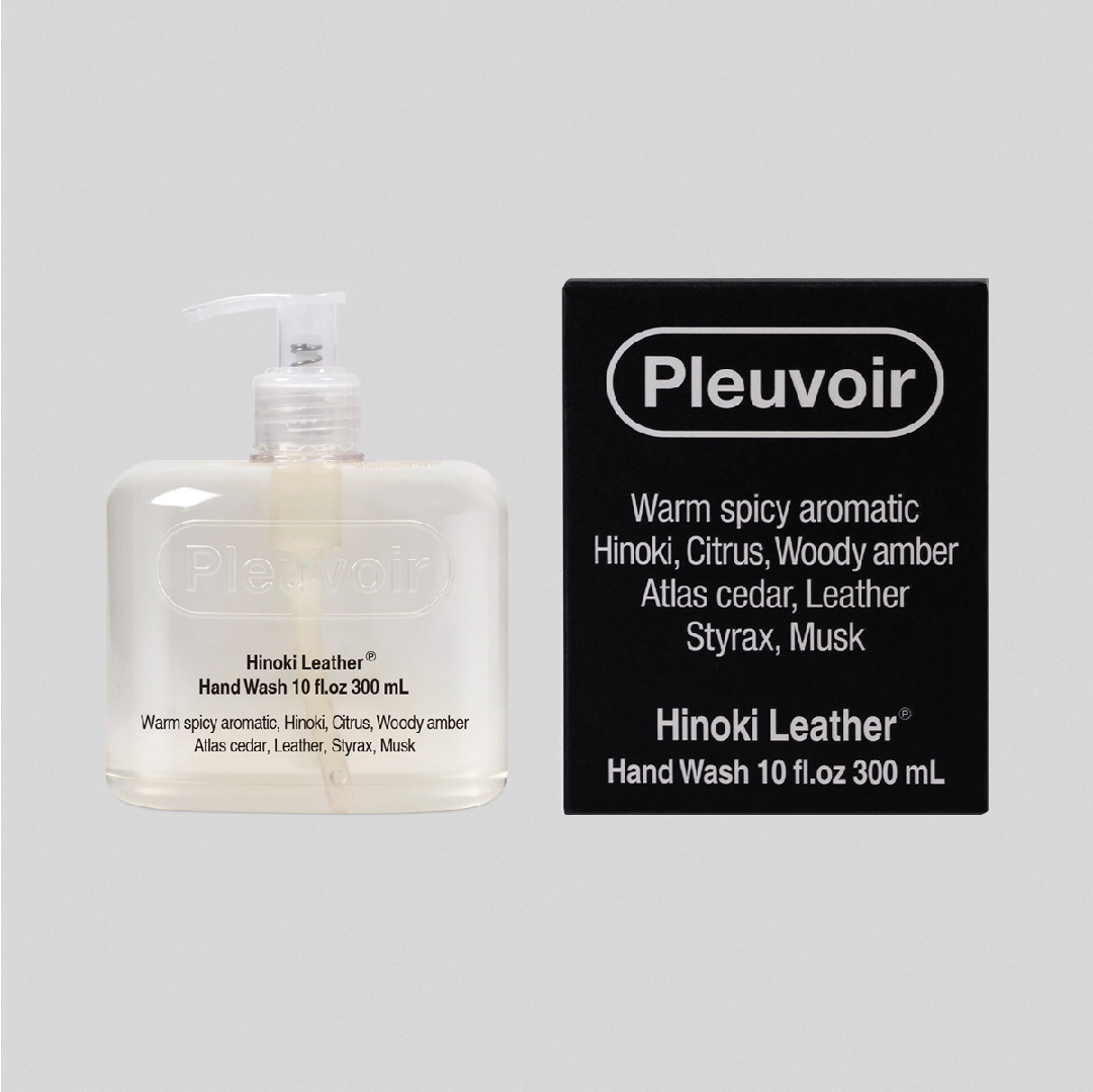 Pleuvoir Hand Wash Hinoki Leather, 300ml.