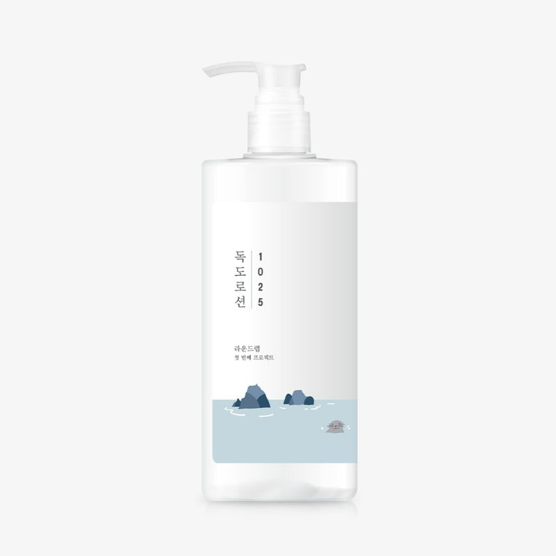 ROUND LAB 1025 Dokdo Lotion, 400ml pump bottle.