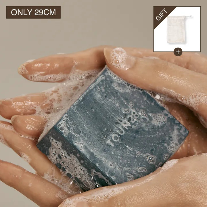 TOUN28 - Vegan Shampoo Bar S21 Black Bean + Charcoal 100g (1+1)
