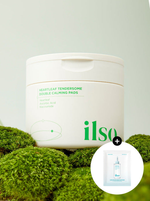 ilso Heartleaf Tendersome Double Calming Pad 60 Sheets Sebum Cleaner Kit