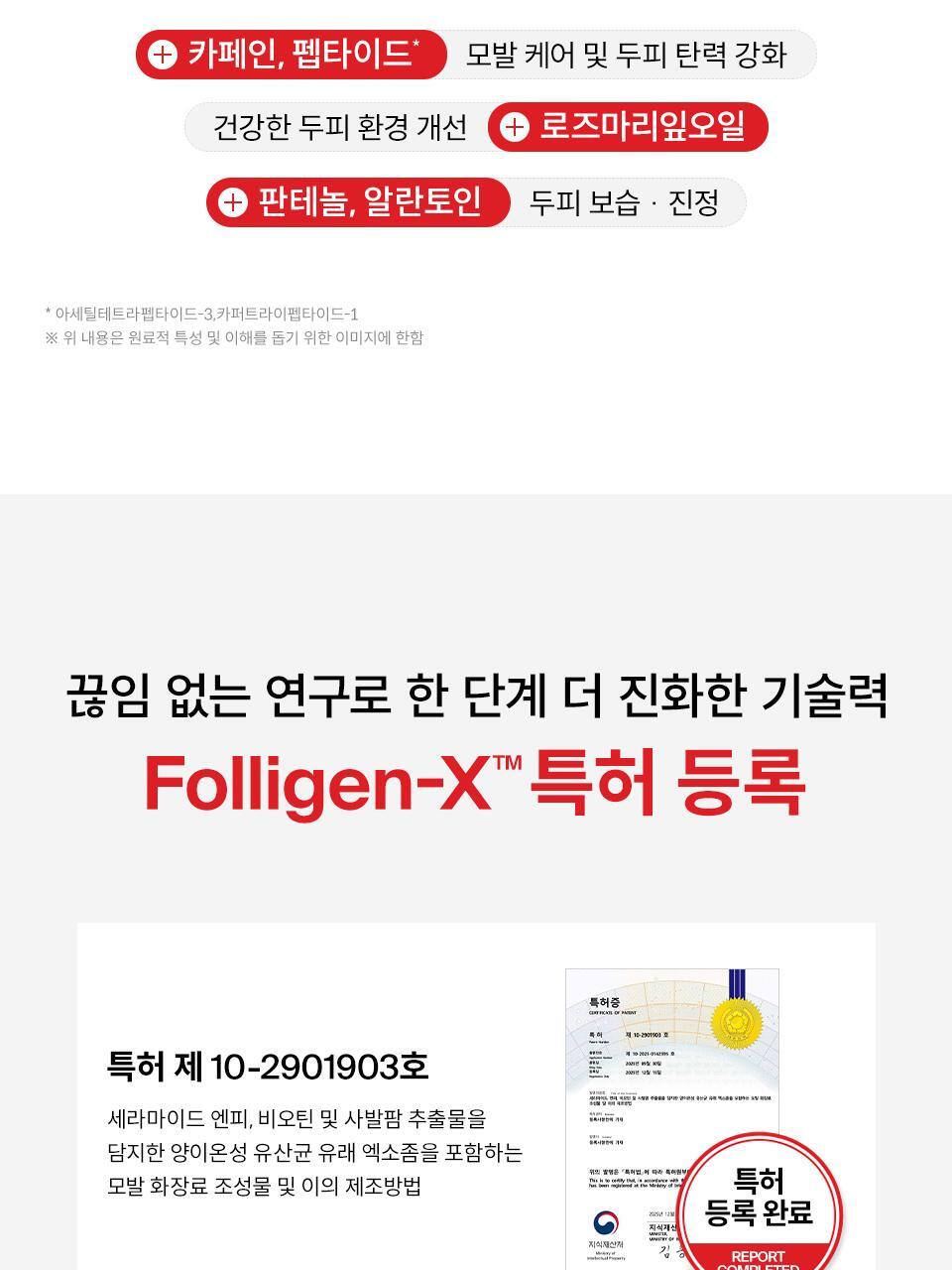 Dr.FORHAIR - Folligen Thickening Scalp Tonic 120ml x 2ea + Pokémon Hair Clip (2P) (Pokémon Collaboration)