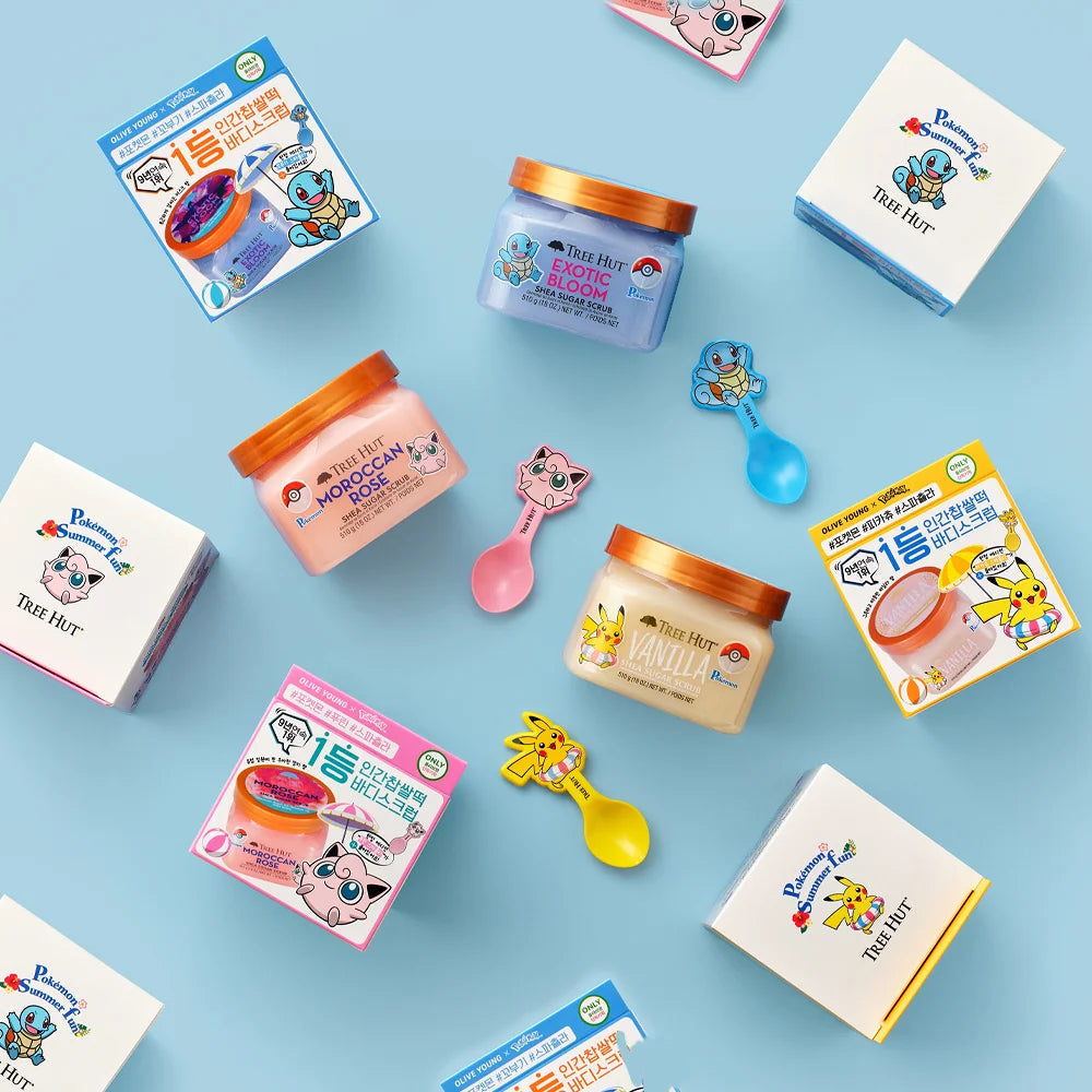 Tree Hut - Shea Sugar Scrub 510g + Spatula (Pokémon Collaboration)