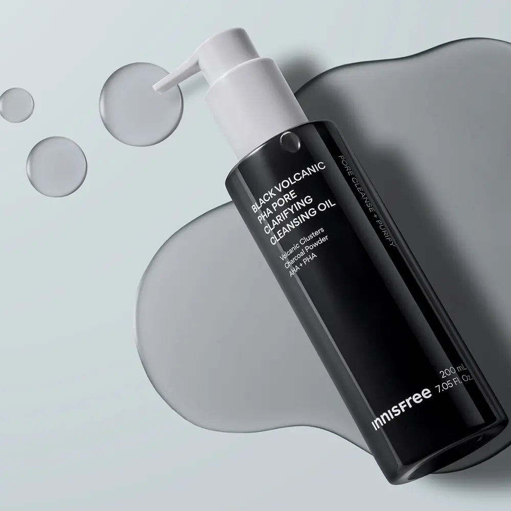 Innisfree - Black Volcanic PHA Pore Clarifying Cleansing Oil 200ml