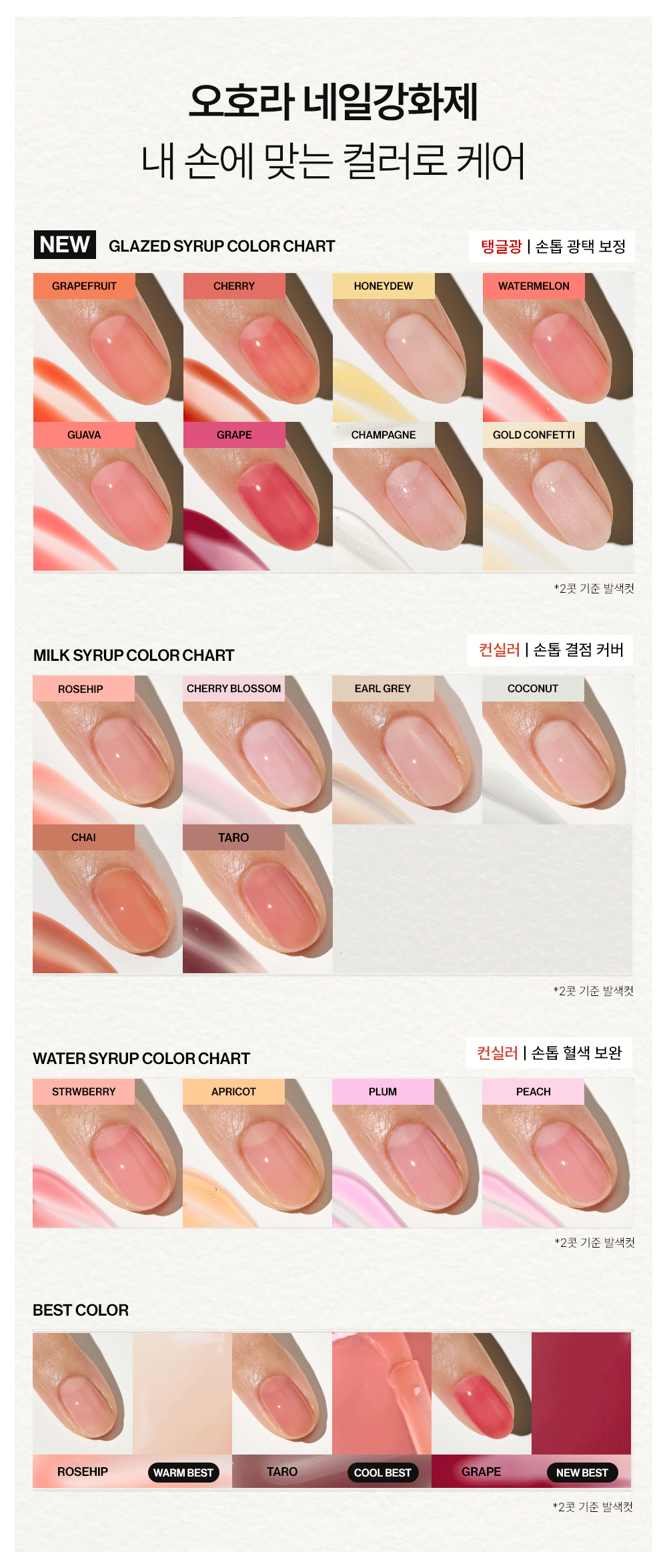 ohora - Glazed Syrup Nail Hardener (8 Colors)