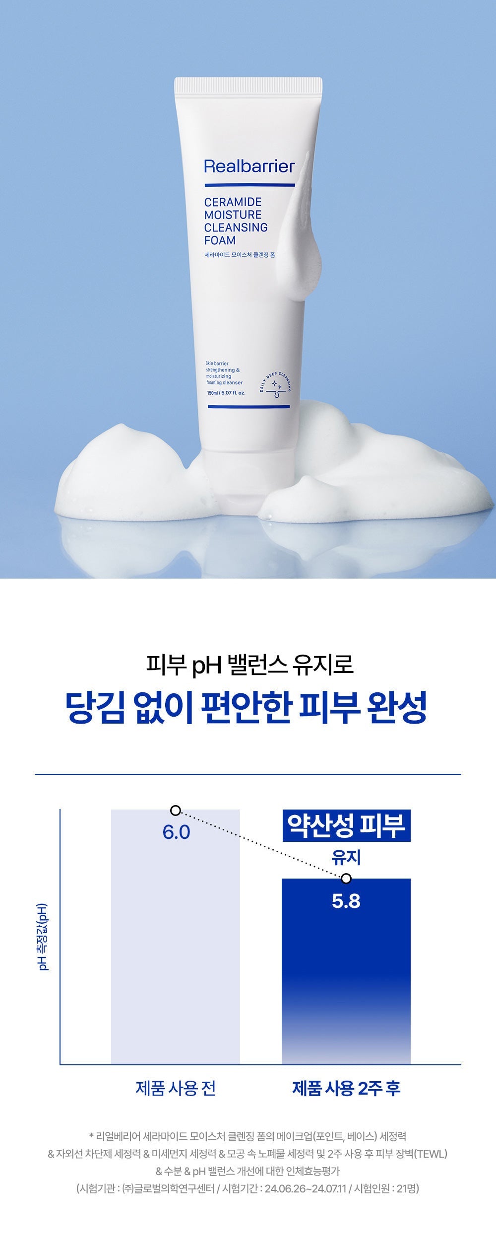 Real Barrier - Ceramide Moisture Cleansing Foam 150ml (1+1) (JOSHUA Pick)