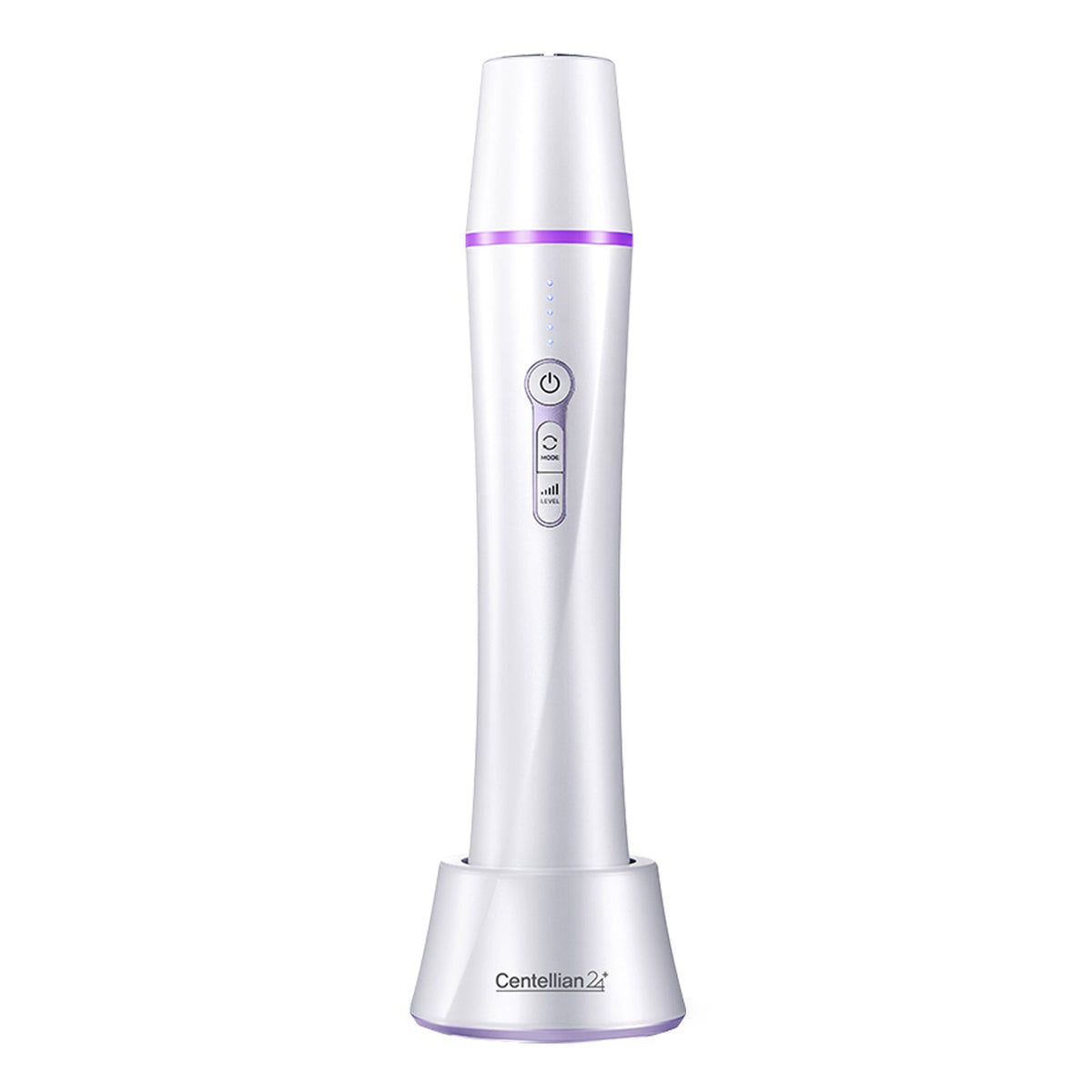 Centellian24 Madeca Prime Infinity in White with its matching charging cradle.
