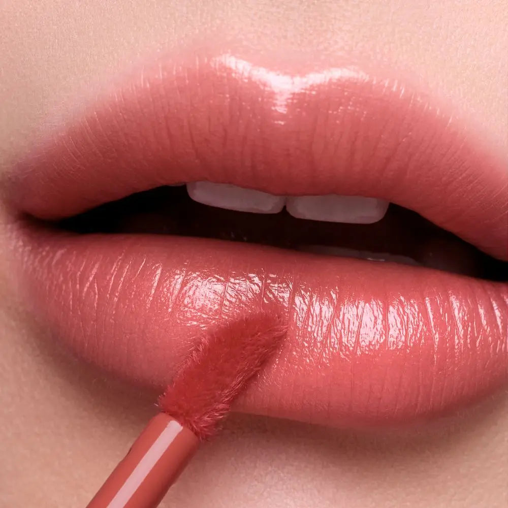 3CE Lazy Pop Lip Stain Mutual Feeling lip colour result.