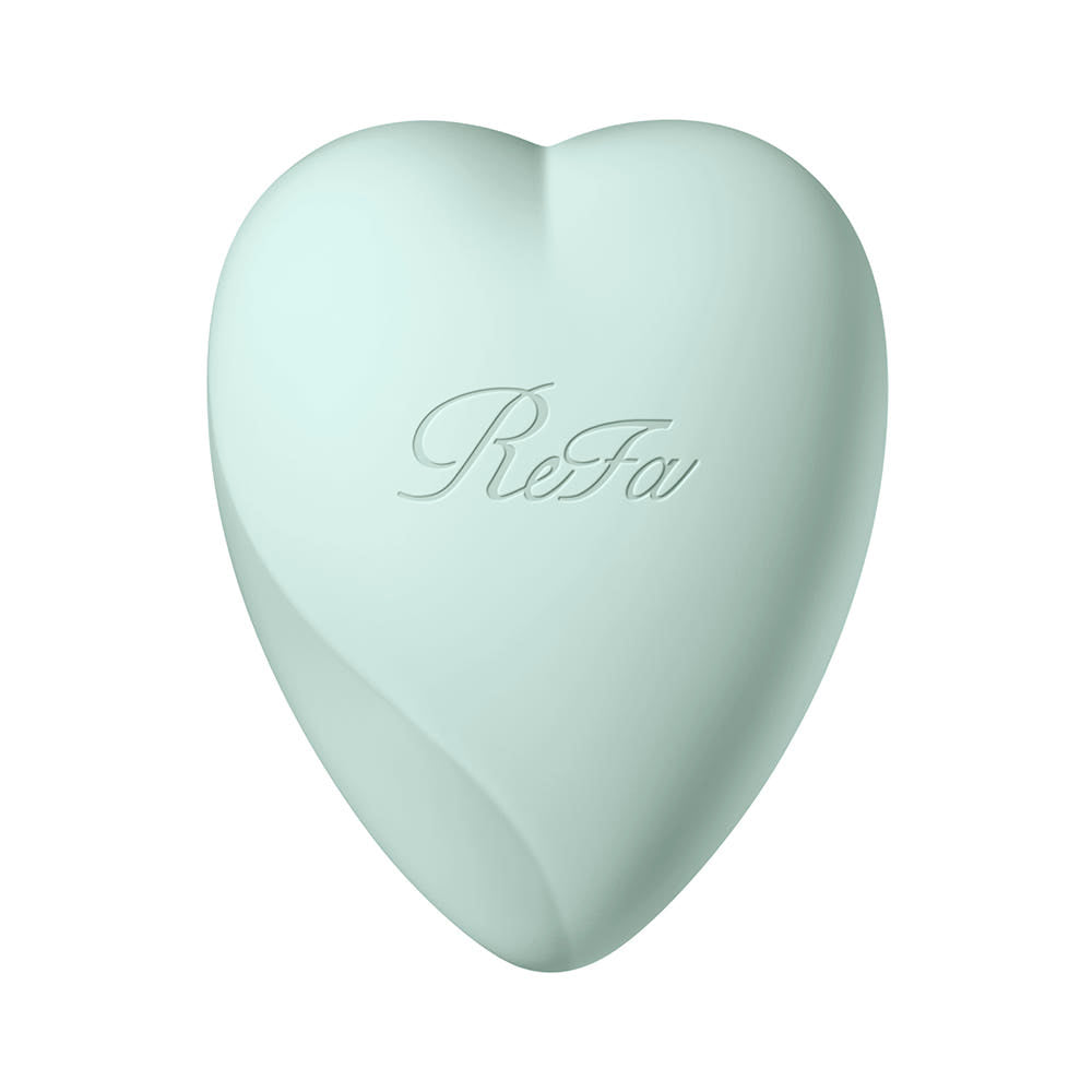ReFa Heart Brush for Scalp in Mat Mint. One brush, shown from its design-facing view.