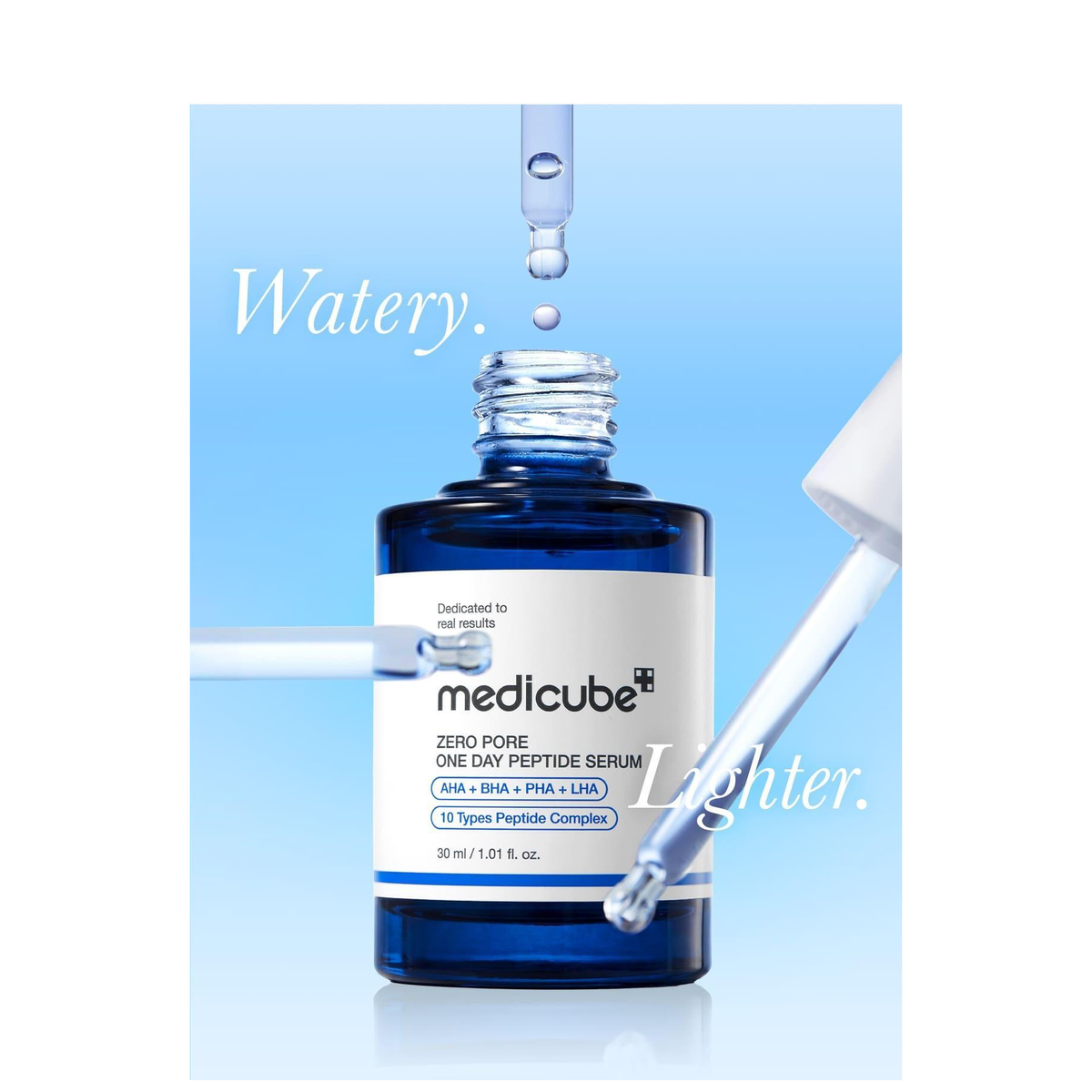 Medicube core formula application and texture detail; sale-unit contents are shown separately in the Hangyodon hero