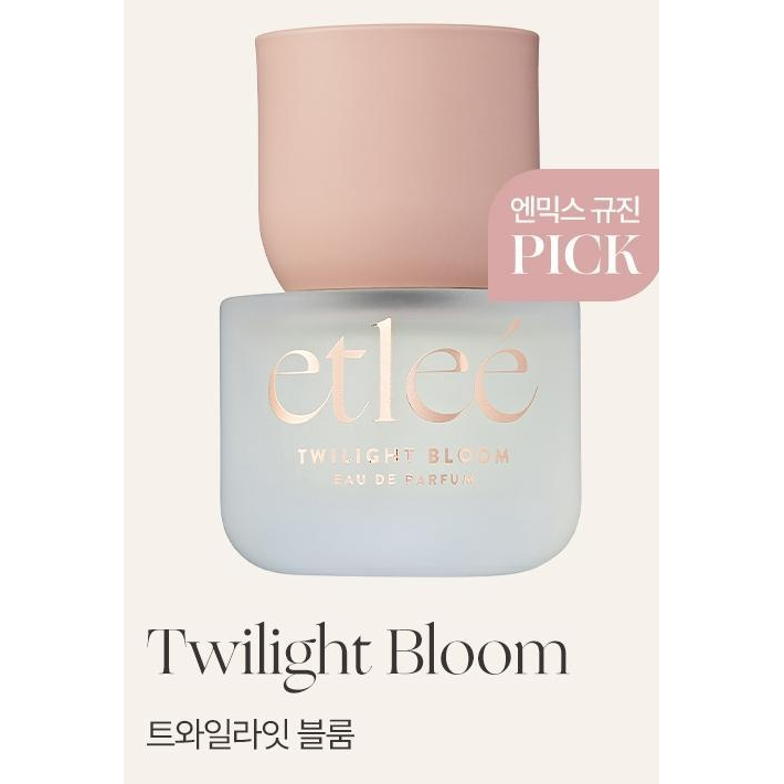 etleé Eau de Parfum30ml: one complete Twilight Bloom bottle, original manufacturer product-name card.