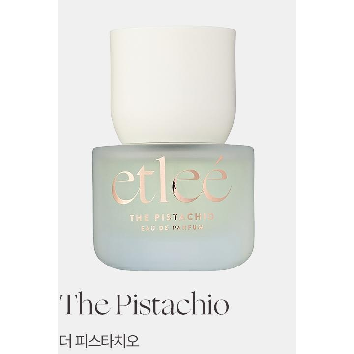 etleé Eau de Parfum30ml: one complete The Pistachio bottle, original manufacturer product-name card.