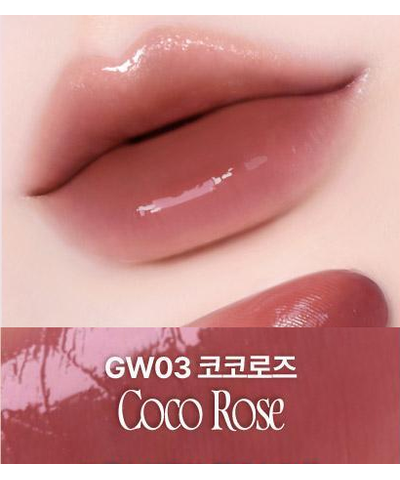 fwee Rose Obsession original GW03 Coco Rose labeled lip swatch