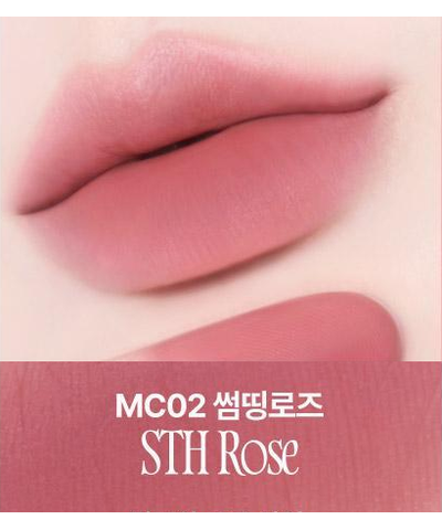 fwee Rose Obsession original MC02 Sth Rose labeled lip swatch