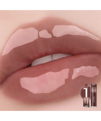 rom&nd Juicy Flash Lip Oil original 07 Coco Bomb lip swatch reference