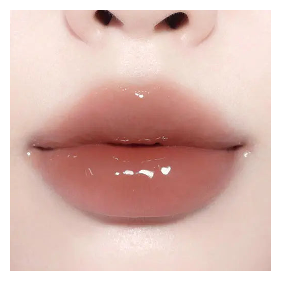 BBIA Over Glaze 14 Maple Syrup actual lip-wear color sample; not a bottle front photograph