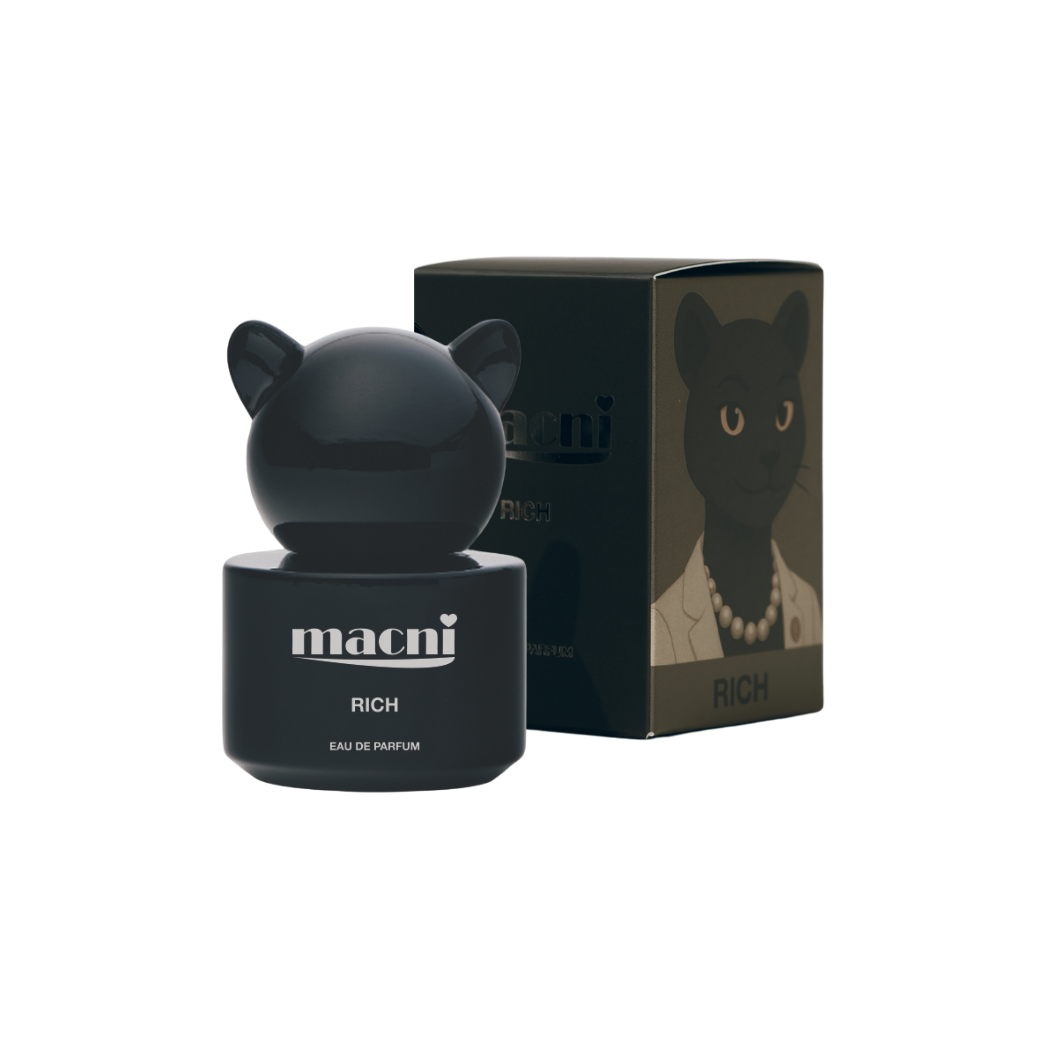 macni RICH Eau de Parfum complete original bottle and carton