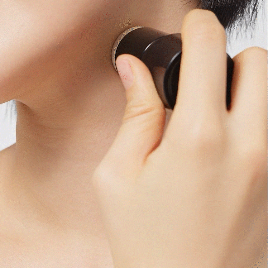 AHC Masters Icy Jelly Sun Stick: original manufacturer demonstration on the neck.