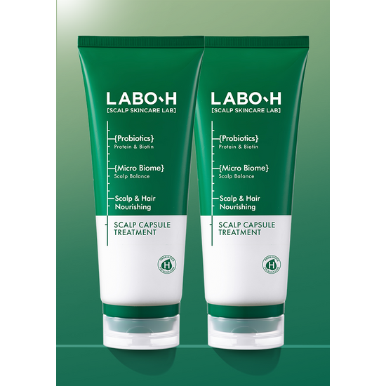 LABO-H Scalp Capsule Treatment 200ml Duo; complete offered set shown.
