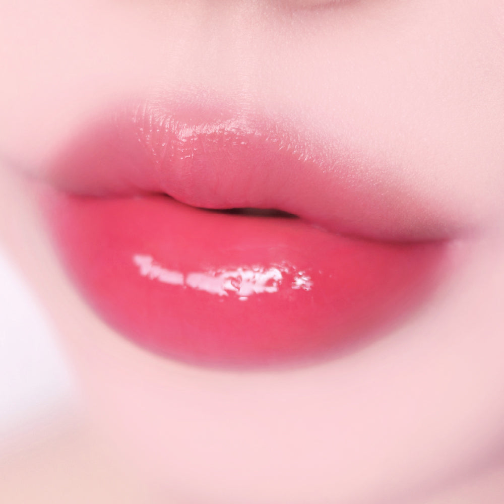fwee Pink Obsession Stay-fit Lip Tint Semi Glow G09 Lychee Pink, genuine exact lip shade photograph.