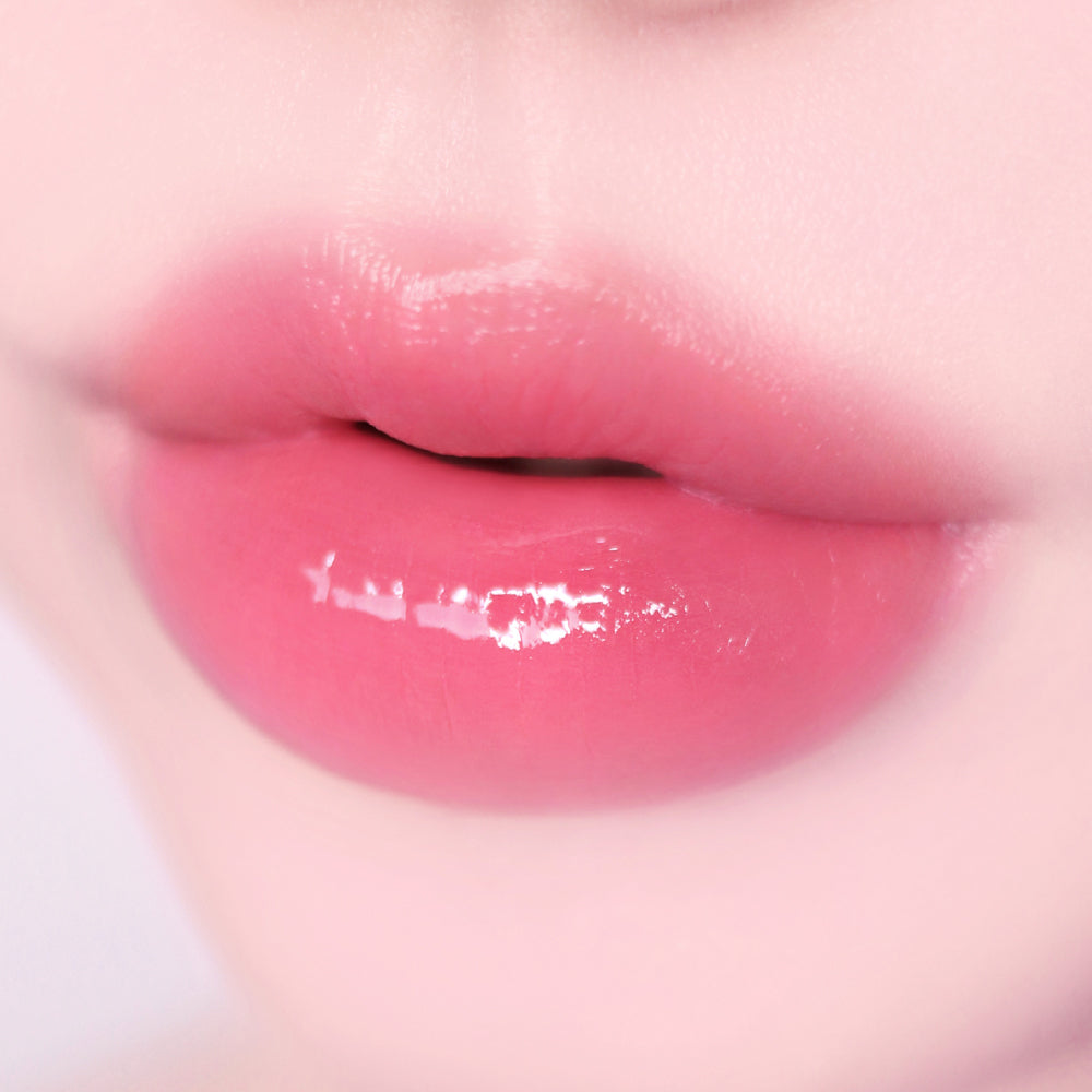 fwee Pink Obsession Stay-fit Lip Tint Semi Glow G01 Milk Pink, genuine exact lip shade photograph.