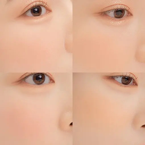 DASIQUE Blending Mood Cheek 03 Peach; original matching cheek application photograph.