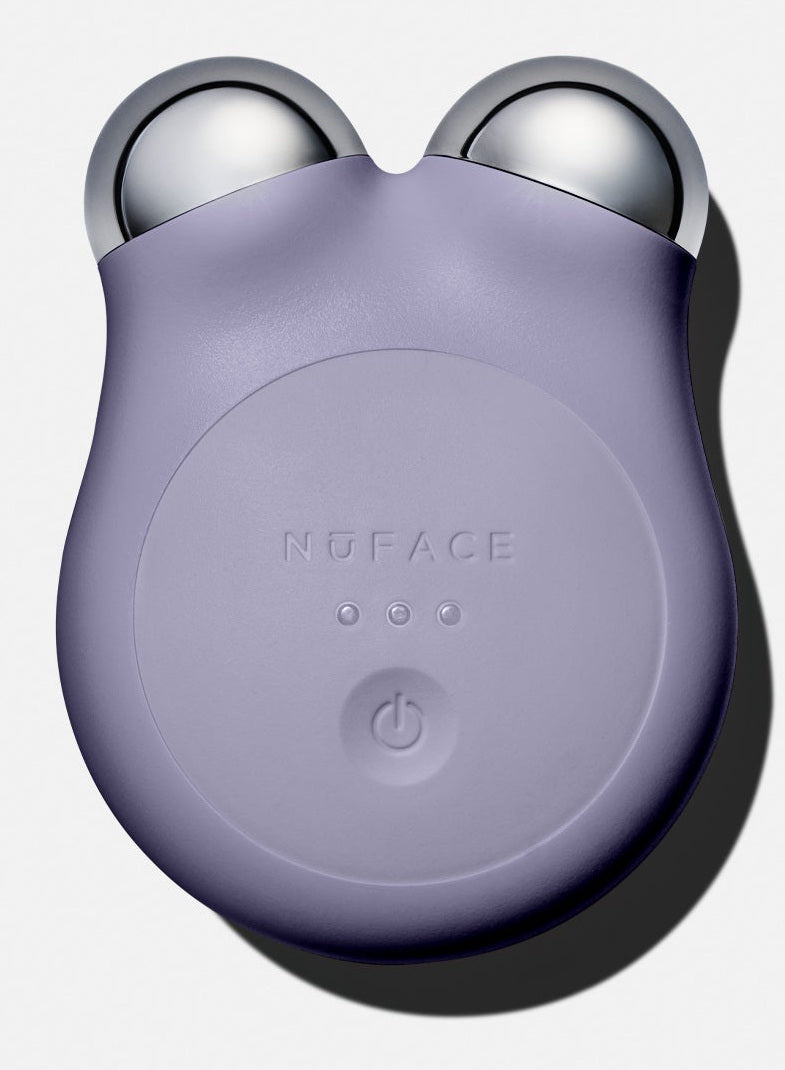 NuFACE MINI+ in Violet Dusk, complete device with two treatment spheres