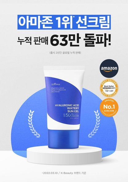 ISNTREE - Hyaluronic Acid Watery Sun Gel 50ml (NCT JAEMIN Pick)