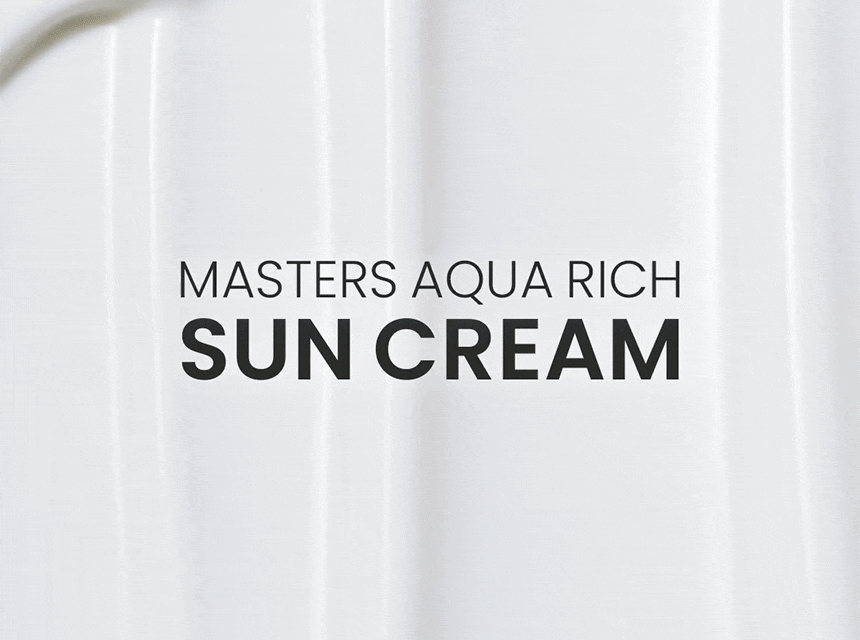 AHC - Masters Aqua Rich Sun Cream 50ml (1+1) (+ Pikachu Pin Mirror) (Pokémon Collaboration)