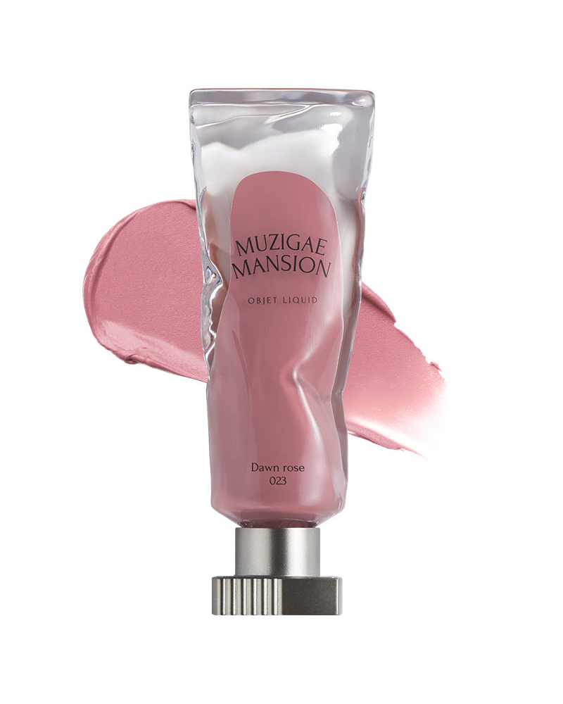 MUZIGAE MANSION Objet Liquid 023 Dawn rose — complete tube and cap.
