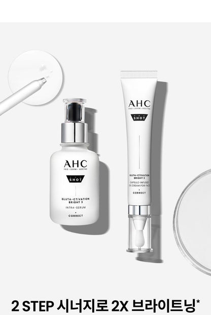 AHC - Pro Shot Gluta-Ctivation Bright 3 Intra Serum 40ml + Eye Cream 10ml