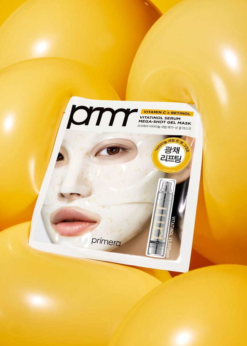 Primera - Vita-Tinol Serum Mega-Shot Gel Mask 4+1 + Pokémon Hair Clip (Pokémon Collaboration)