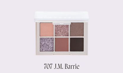 Dinto Blur-Finish Shadow 707 J.M. Barrie — exact six-pan palette.