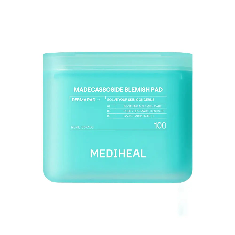 MEDIHEAL Madecassoside Blemish Pad 100 Sheets, original closed case.