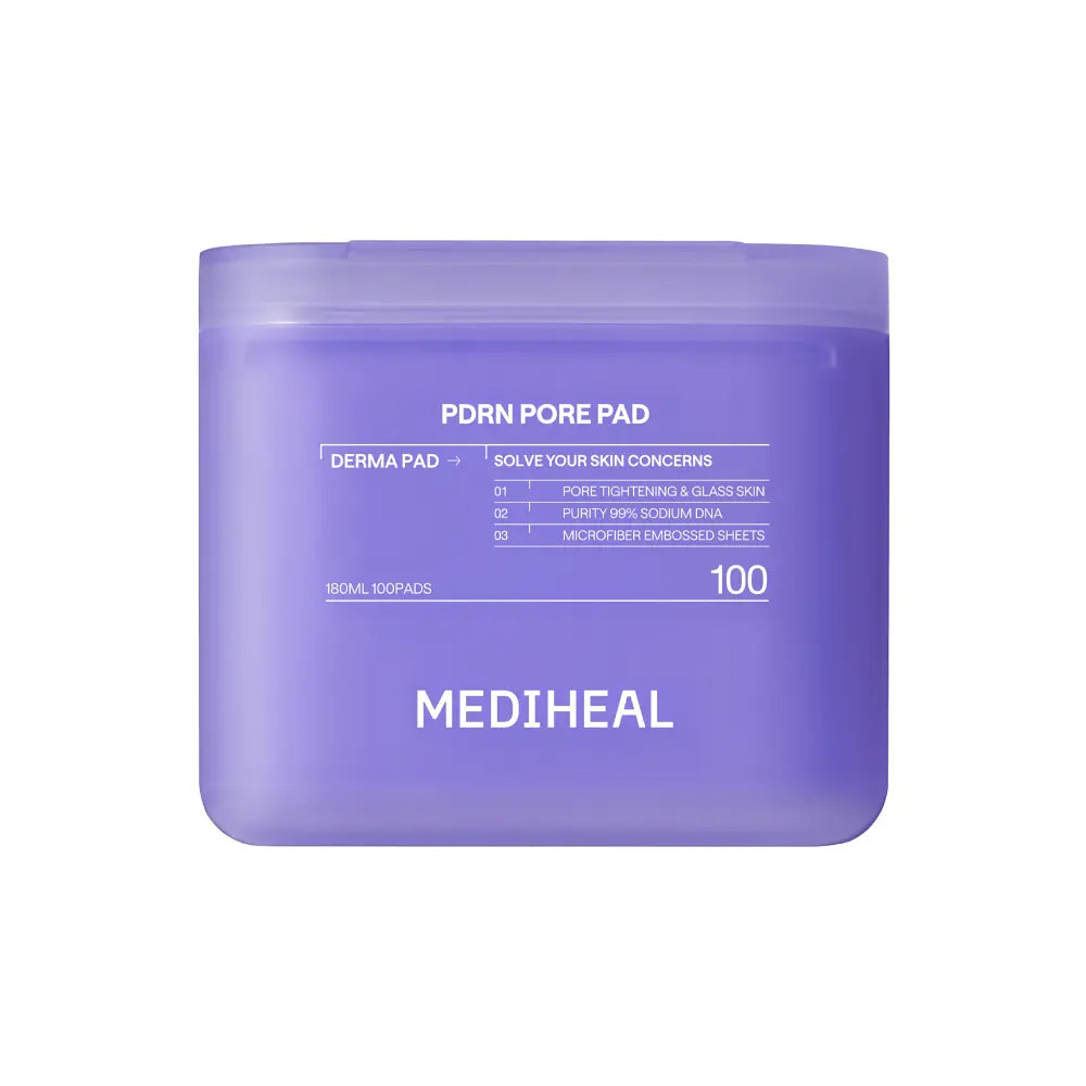 MEDIHEAL PDRN Pore Pad 100 Sheets, original closed case.