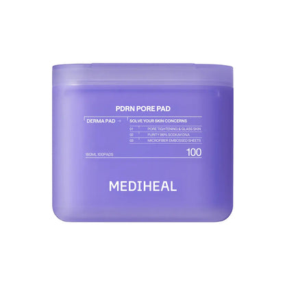 MEDIHEAL PDRN Pore Pad 100 Sheets, original closed case.