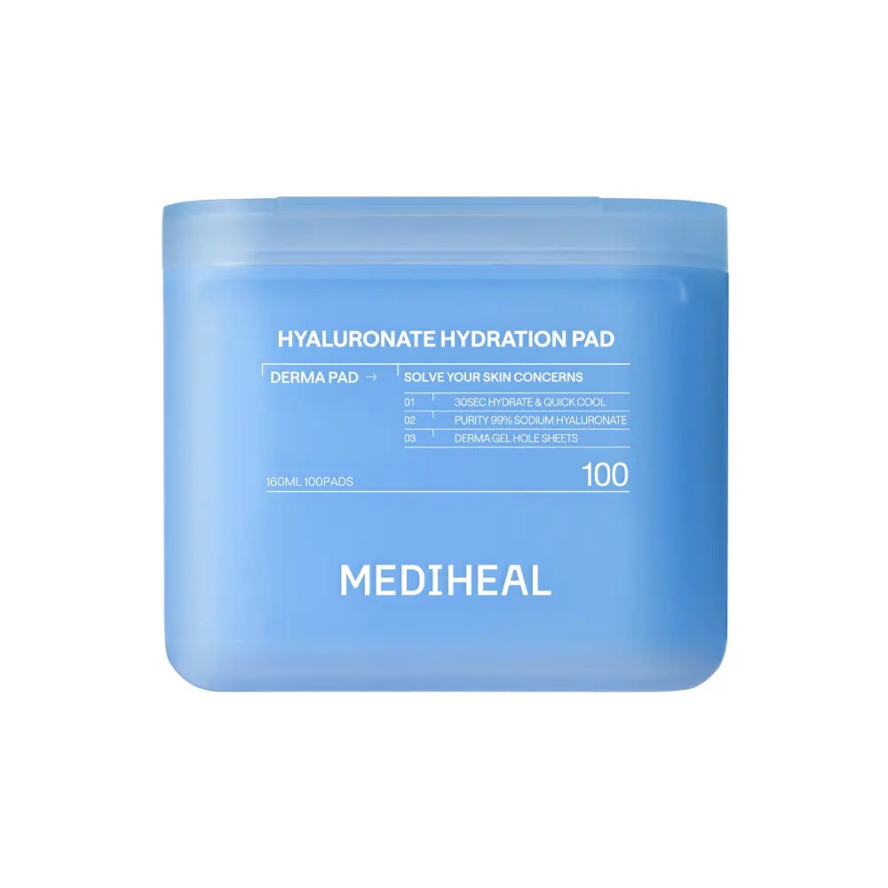 MEDIHEAL Hyaluronate Hydration Pad 100 Sheets, original closed case.