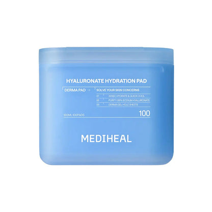MEDIHEAL Hyaluronate Hydration Pad 100 Sheets, original closed case.