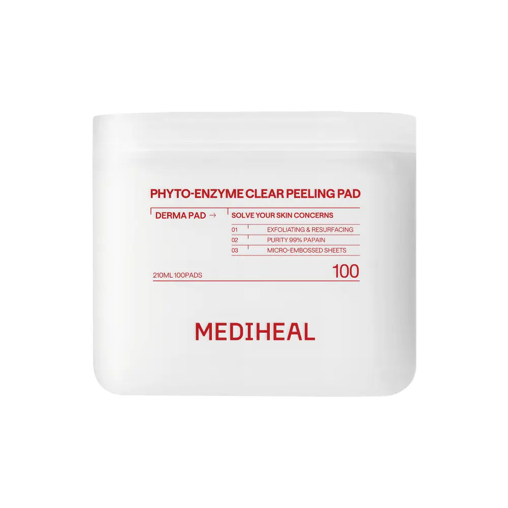MEDIHEAL Phyto-Enzyme Clear Peeling Pad 100 Sheets, original closed case.