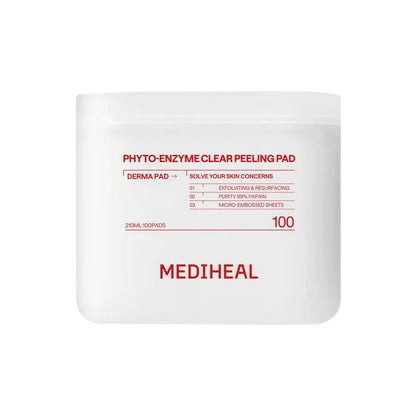 MEDIHEAL Phyto-Enzyme Clear Peeling Pad 100 Sheets, original closed case.