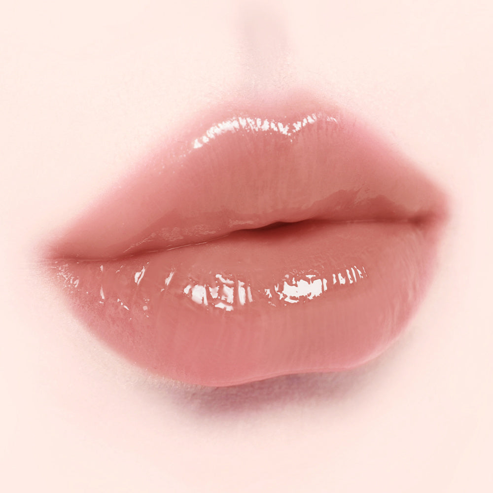 Dinto Blur Jelly Plumping Lip Tint, 775 Woody Gelee genuine lip swatch