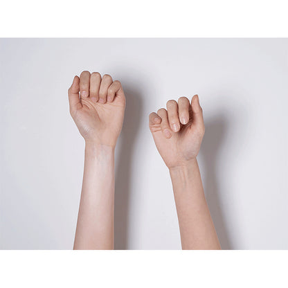 AESTURA Red Calming Tone-Up Sunscreen genuine arm application photograph
