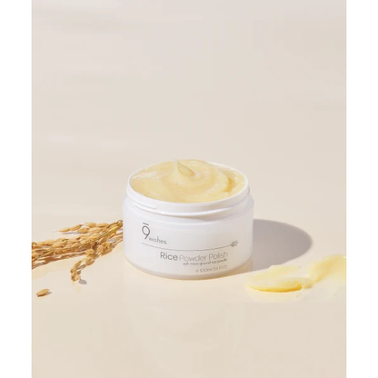 9wishes Rice Powder Polish, one complete 100ml jar.