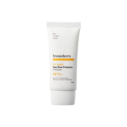 TROXEDERM UV Shield Sun Heat Protector, one complete 50ml tube.