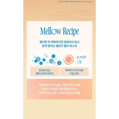 fwee Mellow Dual Blusher: complete original Mellow Recipe texture diagram.