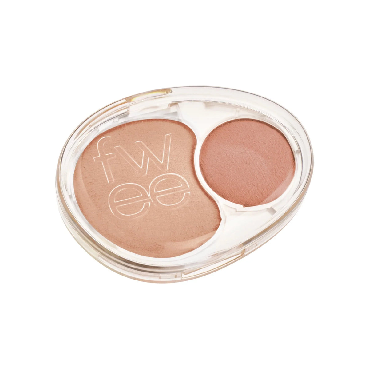 fwee Mellow Dual Blusher ND02 Down Tempo, original single compact front.